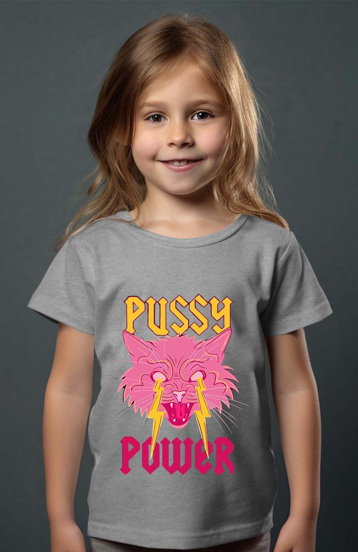 Großhändler I.A.L.D FRANCE - Pussy Power - Mädchen T-Shirt