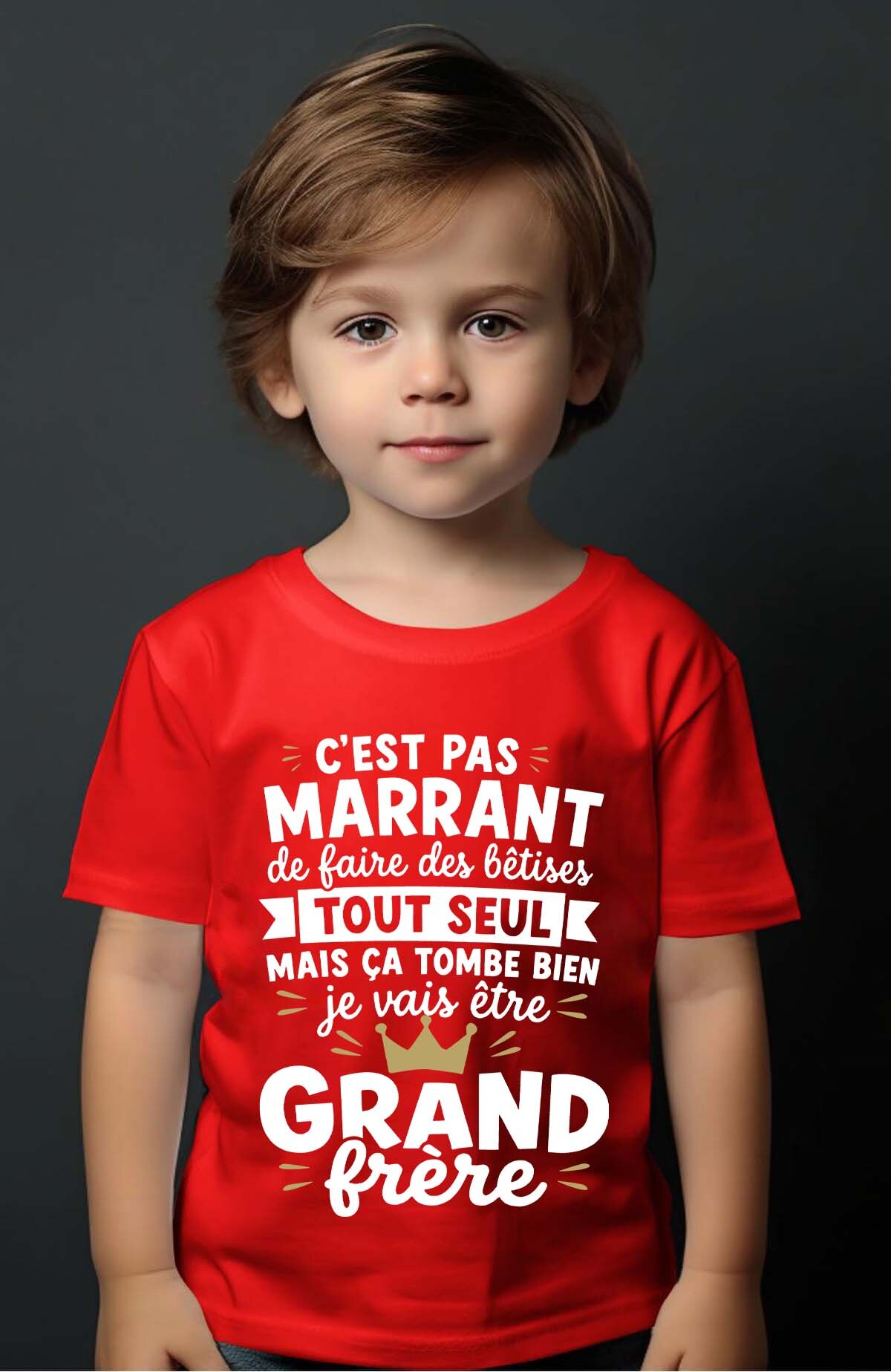 Grossiste I.A.L.D FRANCE - Betise seul - T-shirt Garçon