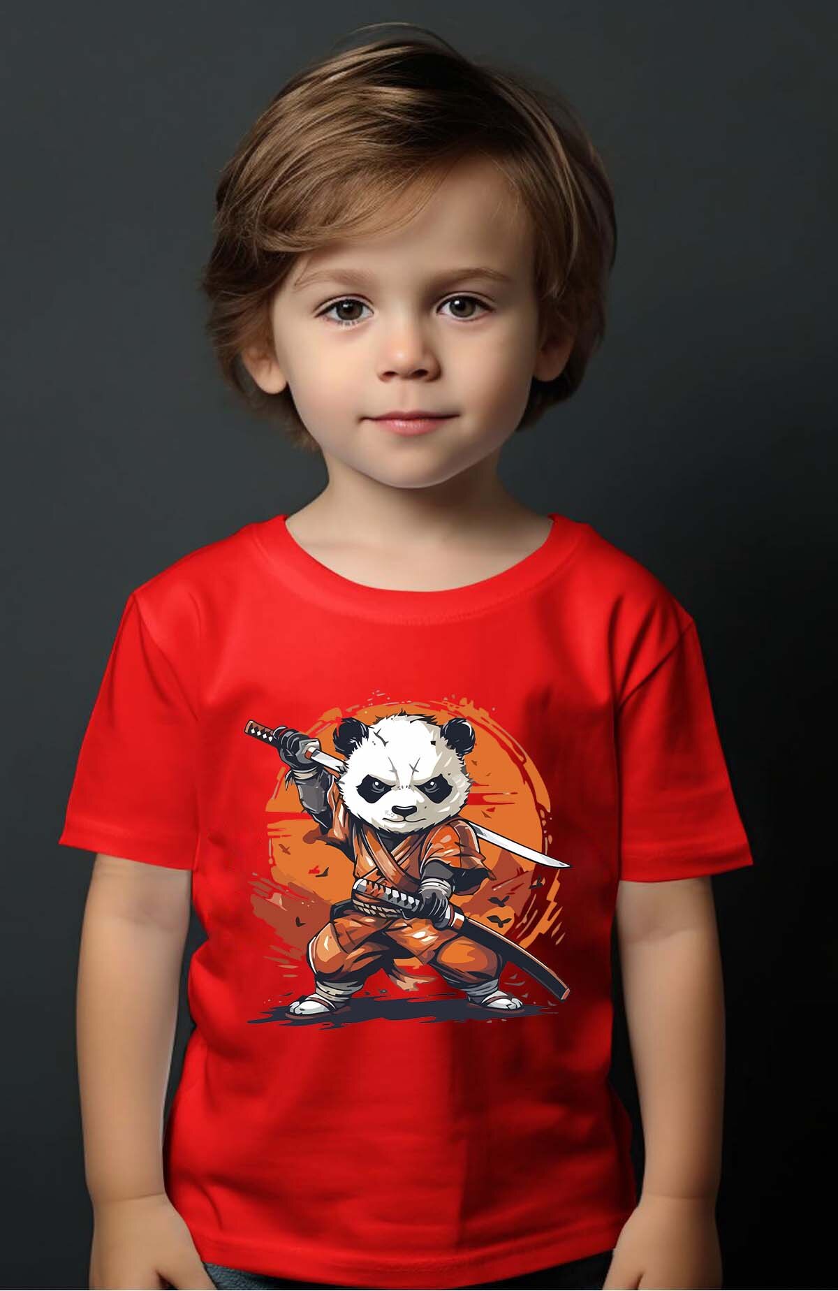 Großhändler I.A.L.D FRANCE - Samurai Panda - Jungen T-Shirt