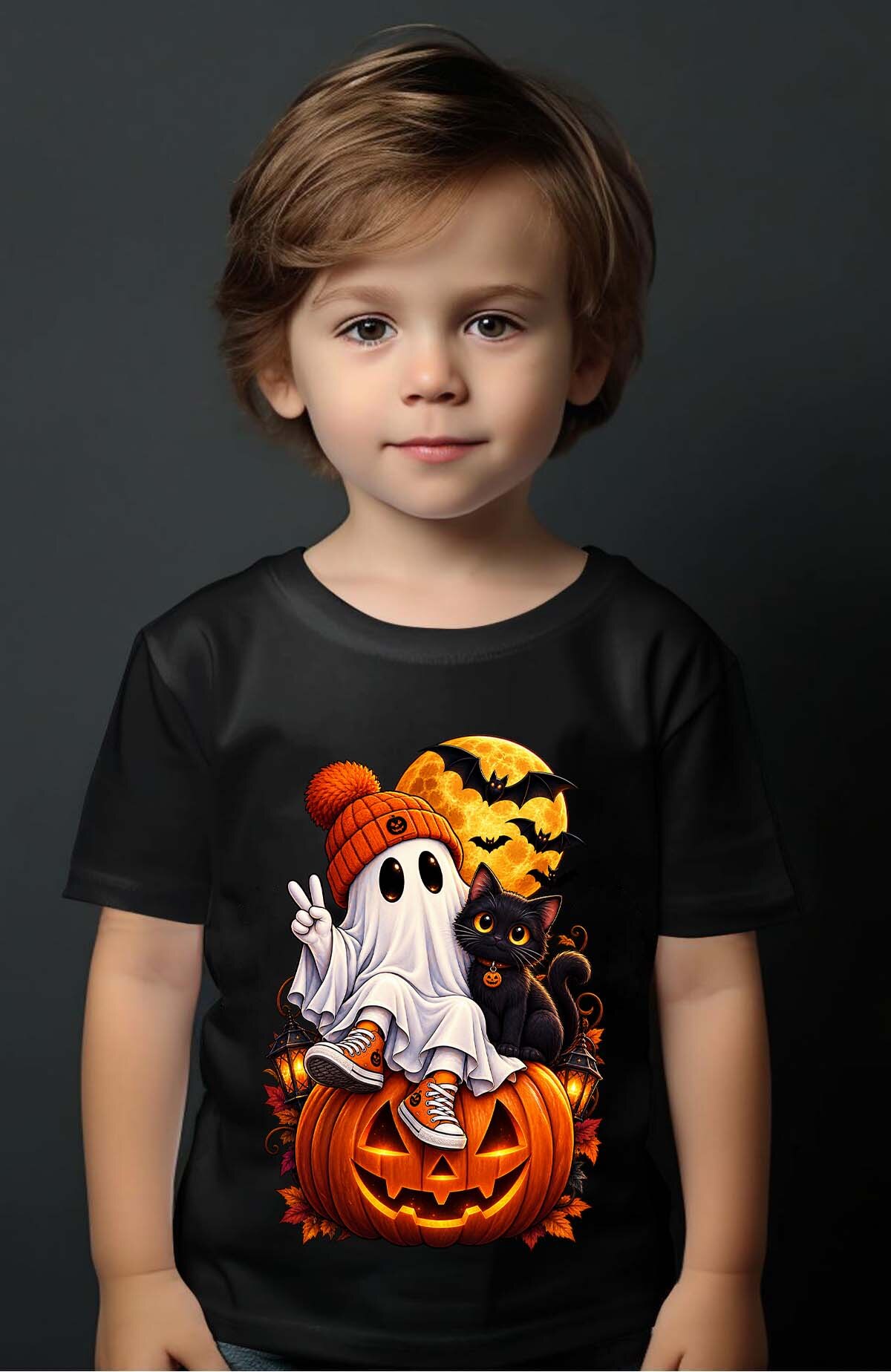 Grossiste I.A.L.D FRANCE - Amis spooky halloween - T-shirt Garçon