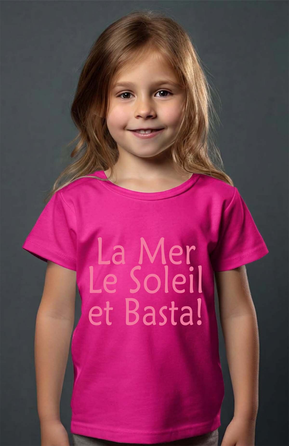 Grossiste I.A.L.D FRANCE - La mer soleil basta - T-shirt Fille