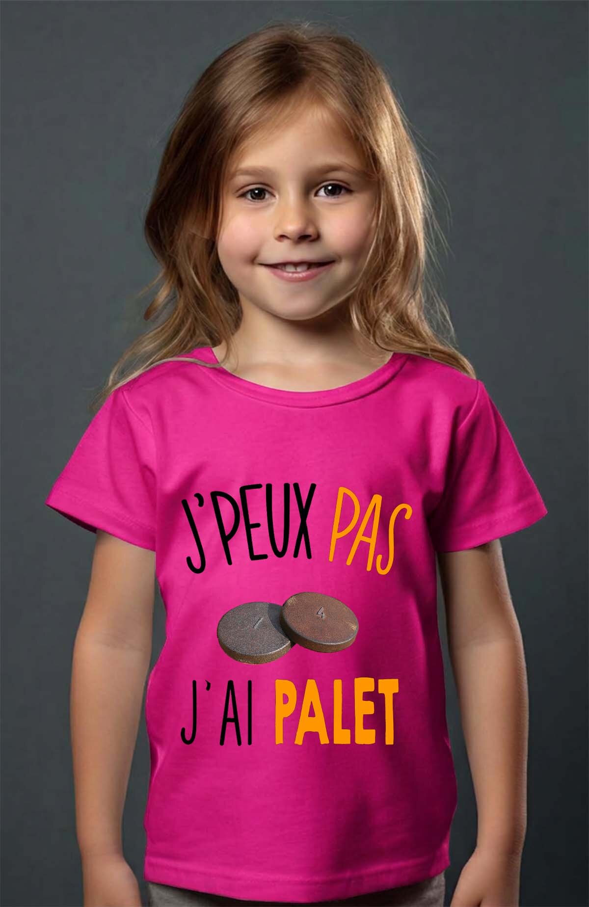 Grossiste I.A.L.D FRANCE - J ai palet - T-shirt Fille