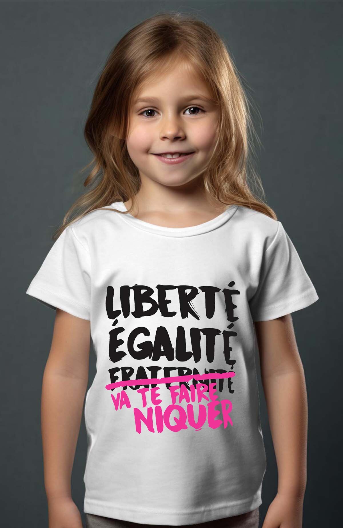 Grossista I.A.L.D FRANCE - Libertà Uguaglianza Niquer F - Maglietta Bambina