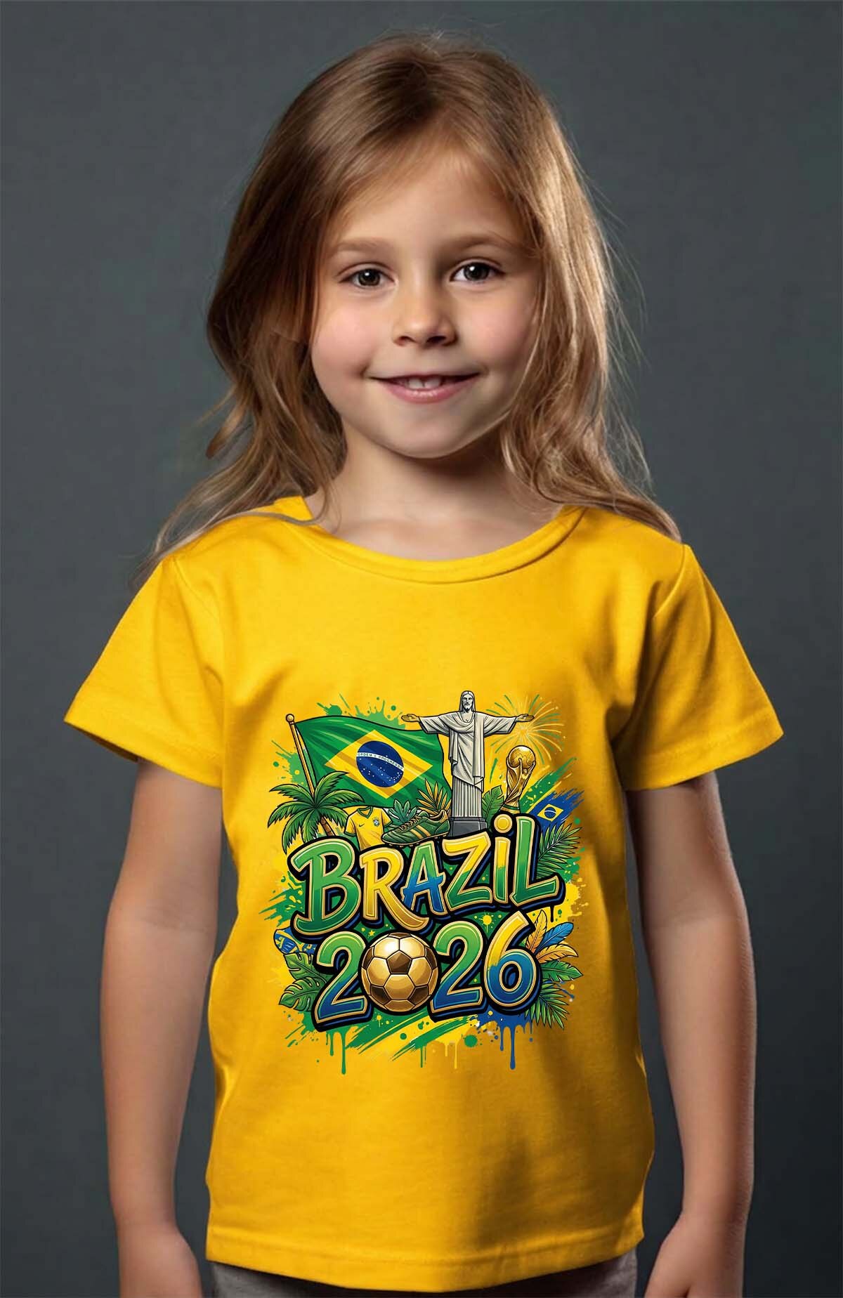 Grossiste I.A.L.D FRANCE - Cdm26 Brazil - T-shirt Fille