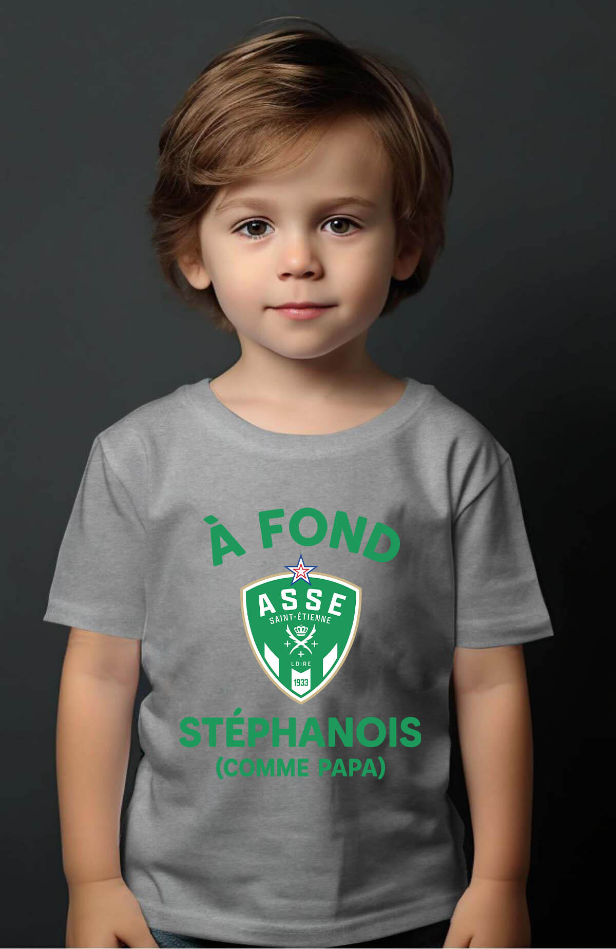 Grossiste I.A.L.D FRANCE - Fond St etienne papa - T-shirt Garçon