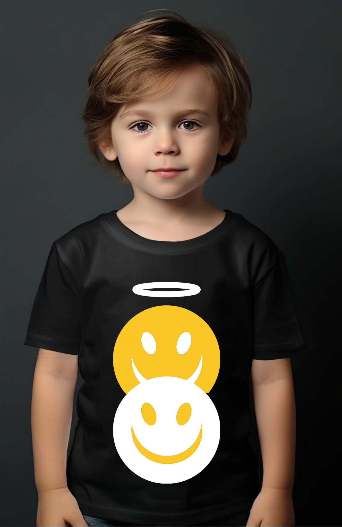 Grossiste I.A.L.D FRANCE - Smil angeDemon - T-shirt Garçon