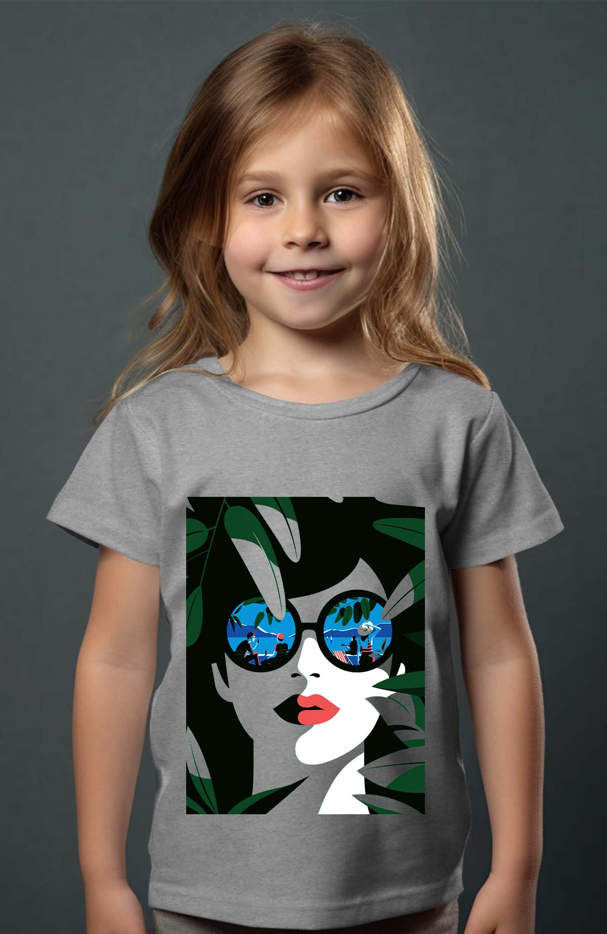 Grossiste I.A.L.D FRANCE - Girl green 25Vers - T-shirt Fille