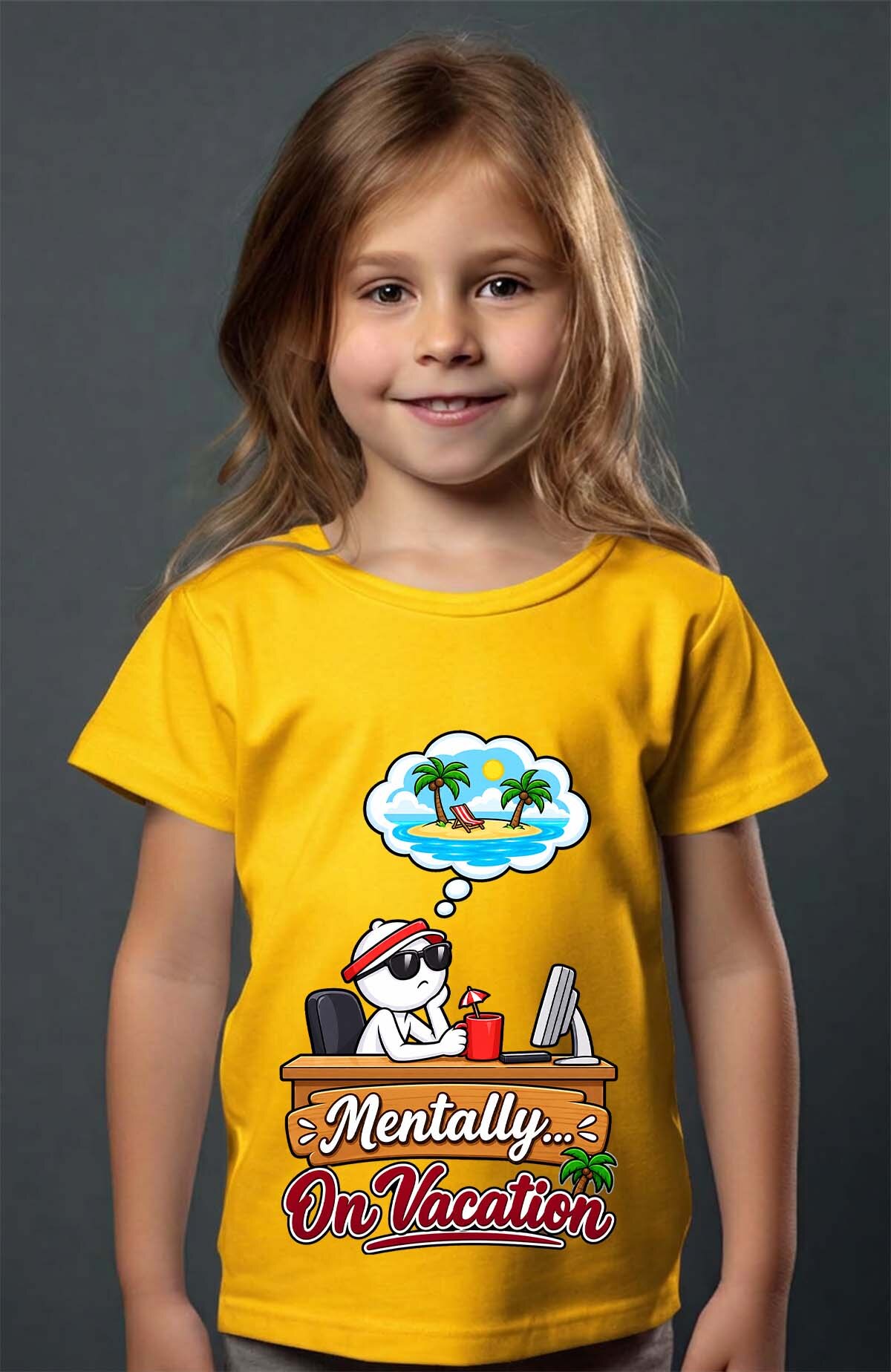 Mayorista I.A.L.D FRANCE - Mentalmente de vacaciones - Camiseta Niña
