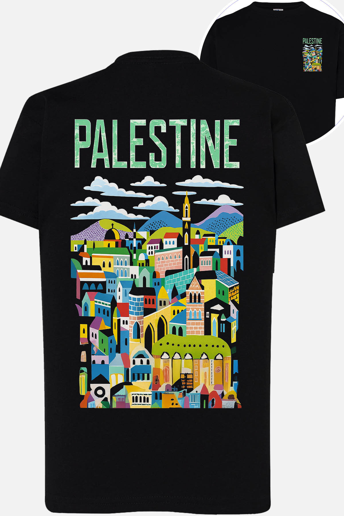 Großhändler I.A.L.D FRANCE - Palästina Village - Mädchen T -Shirt
