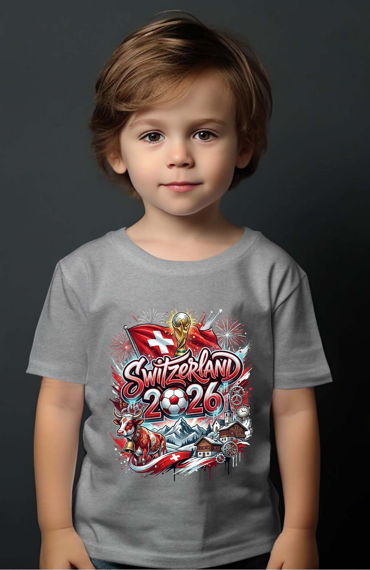 Grossiste I.A.L.D FRANCE - Cdm26 Switzerland - T-shirt Garçon