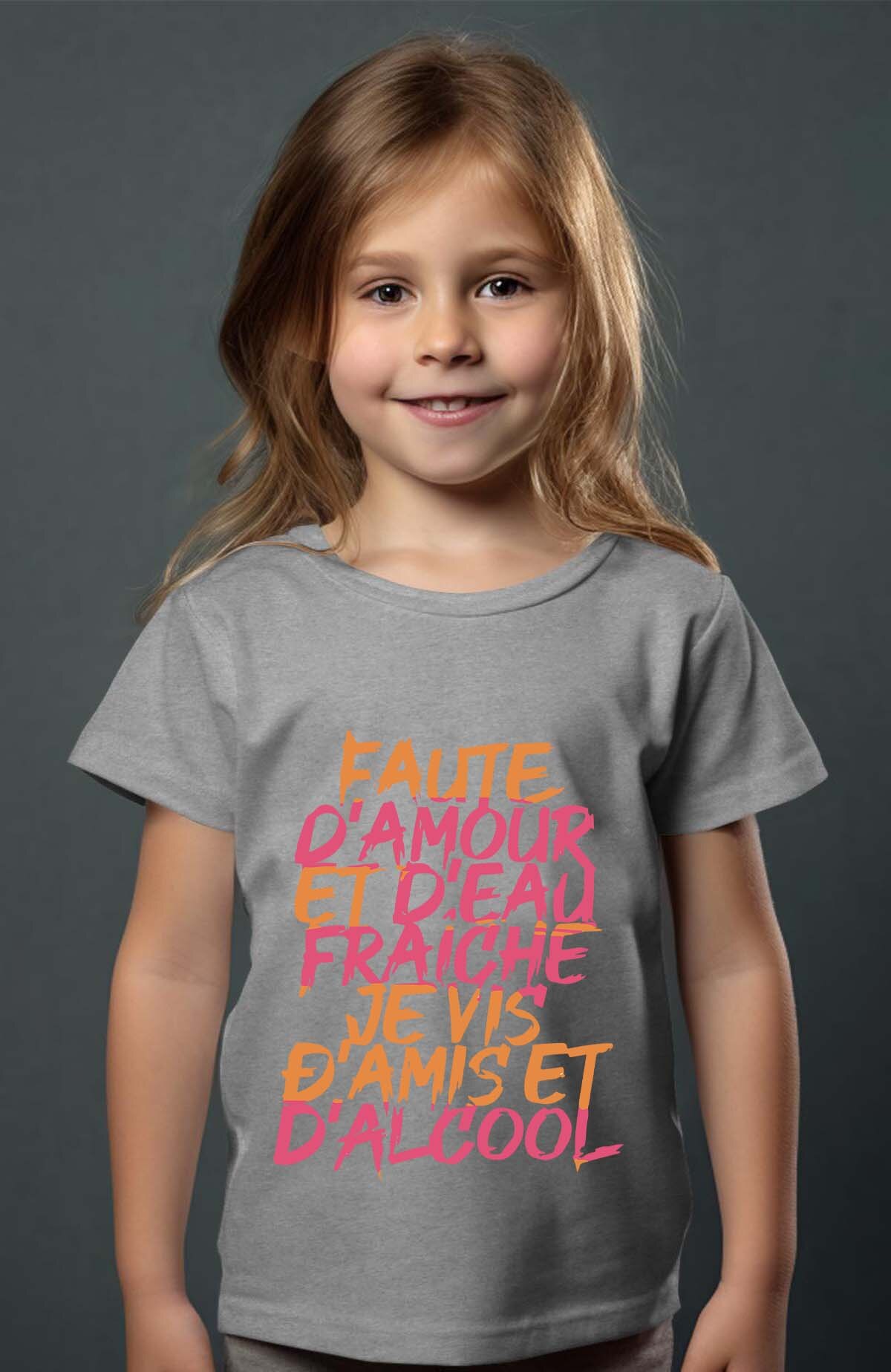 Grossiste I.A.L.D FRANCE - Amour & Alcool - T-shirt Fille