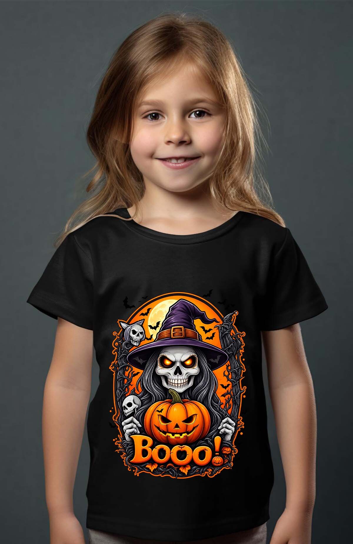 Grossiste I.A.L.D FRANCE - Boo witche halloween - T-shirt Fille
