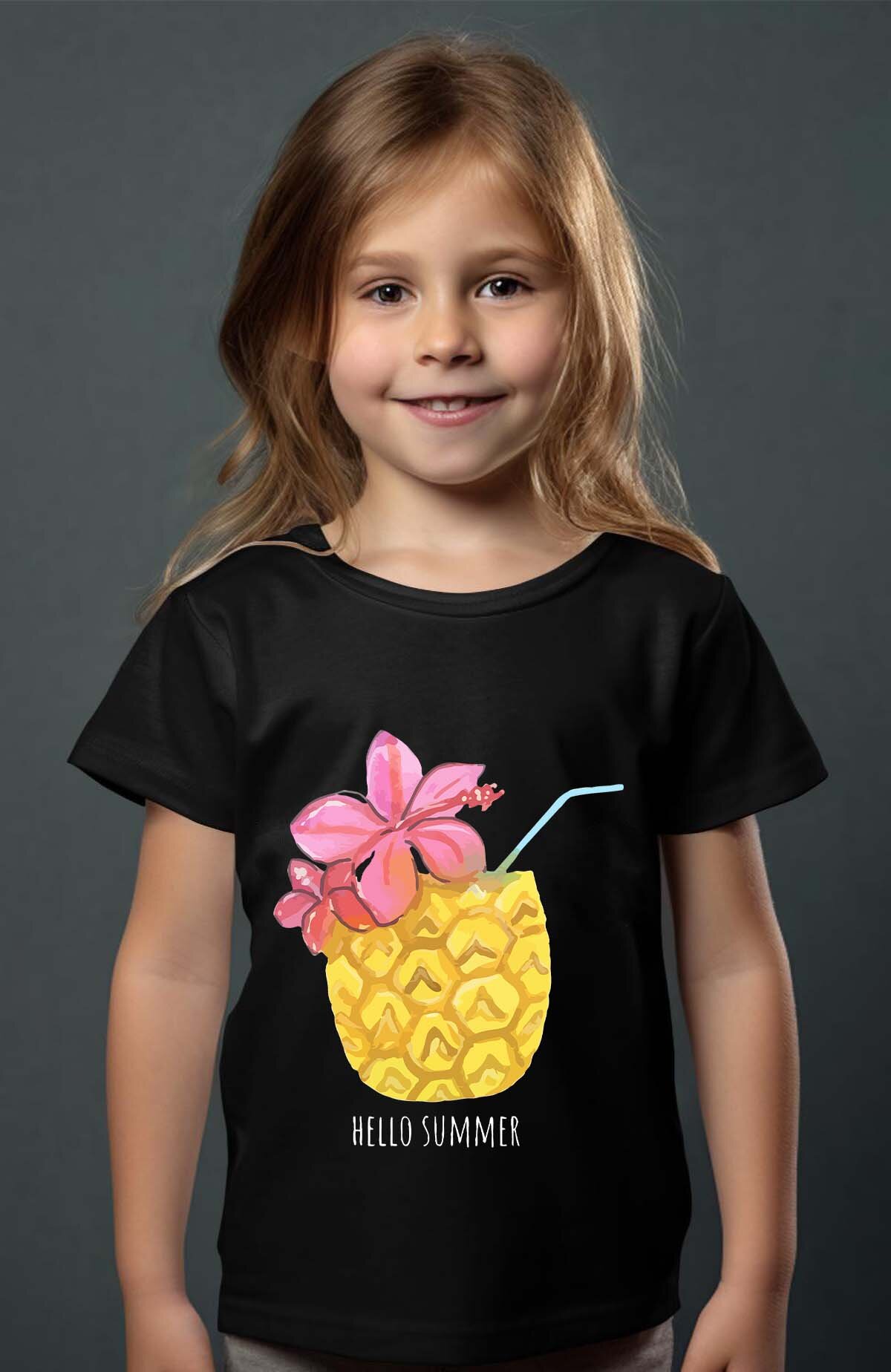 Großhändler I.A.L.D FRANCE - Ananas Summer - Mädchen T-Shirt