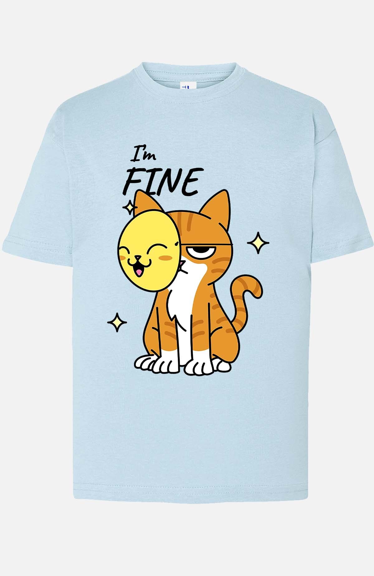 Grossiste I.A.L.D FRANCE - Im fine cat - T-shirt Garçon