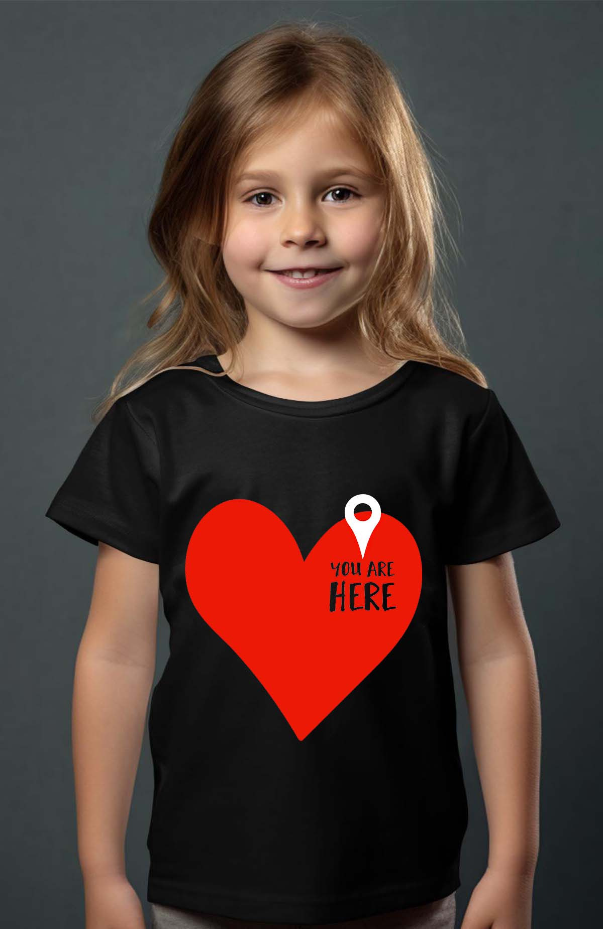 Grossiste I.A.L.D FRANCE - Here ds coeur - T-shirt Fille
