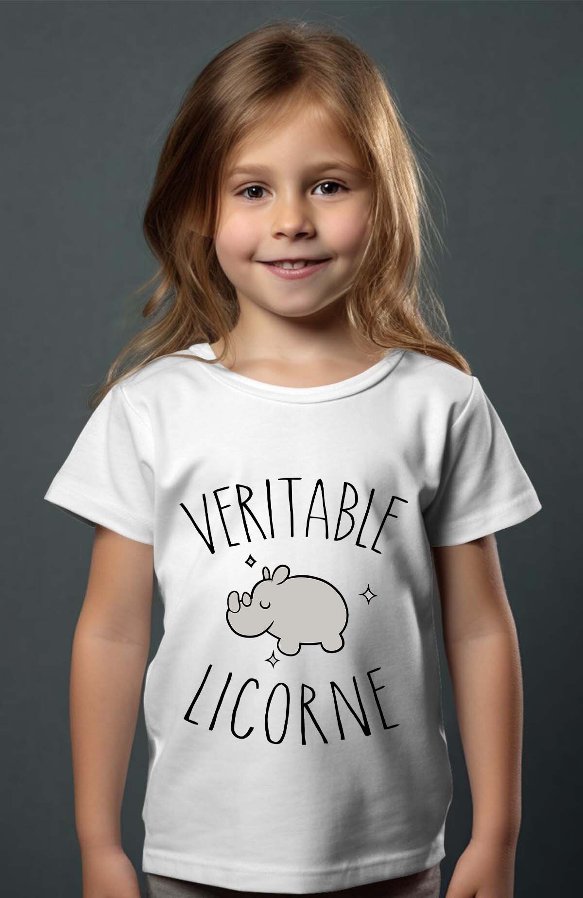 Grossista I.A.L.D FRANCE - Vero Unicorno - Maglietta Bambina