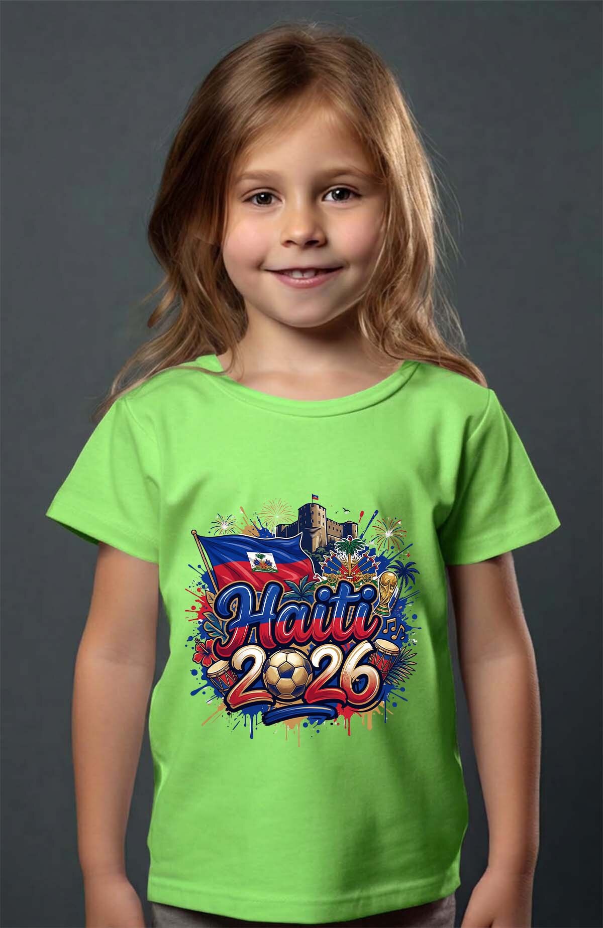 Grossiste I.A.L.D FRANCE - Cdm26 Haiti - T-shirt Fille