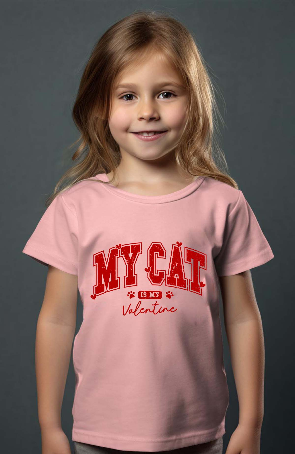 Grossiste I.A.L.D FRANCE - My Cat Valentine - T-shirt Fille
