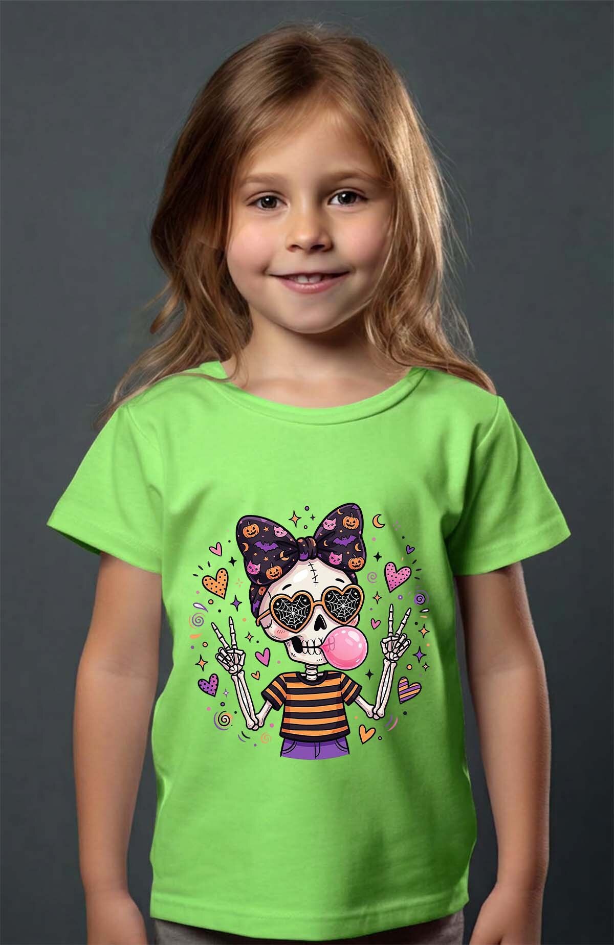 Grossiste I.A.L.D FRANCE - Chwing skull halloween - T-shirt Fille