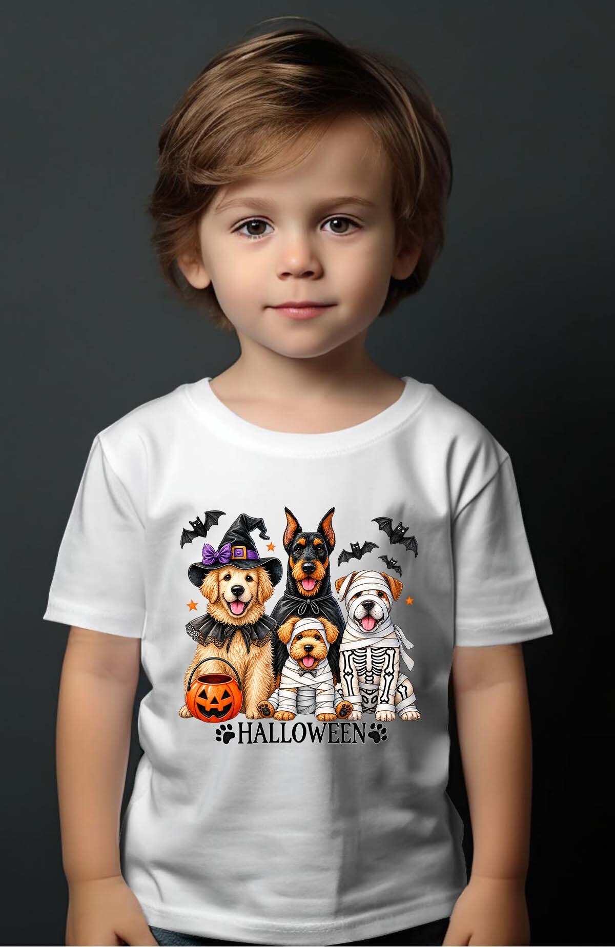 Mayorista I.A.L.D FRANCE - Perros halloween - Camiseta Niño
