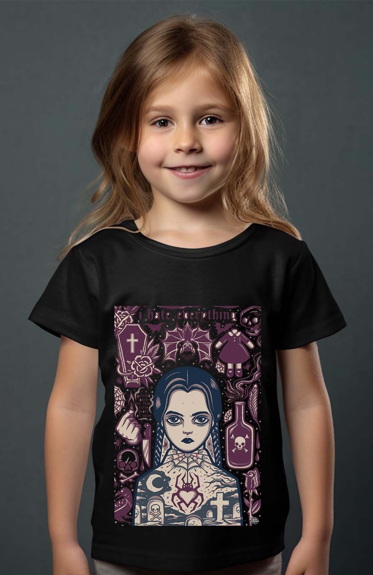 Großhändler I.A.L.D FRANCE - Mittwoch Hate - Mädchen T-Shirt