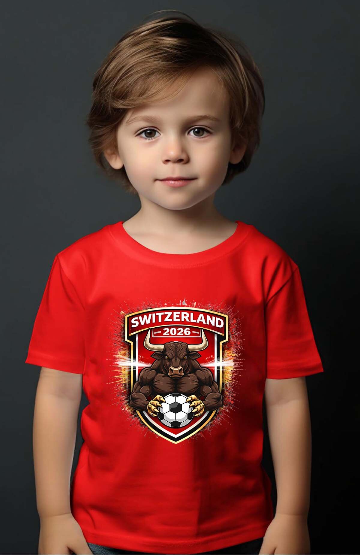 Grossiste I.A.L.D FRANCE - Patch switzerland - T-shirt Garçon