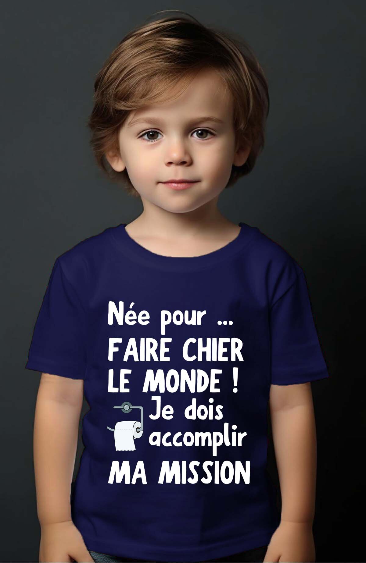 Grossiste I.A.L.D FRANCE - Néé chier - T-shirt Garçon