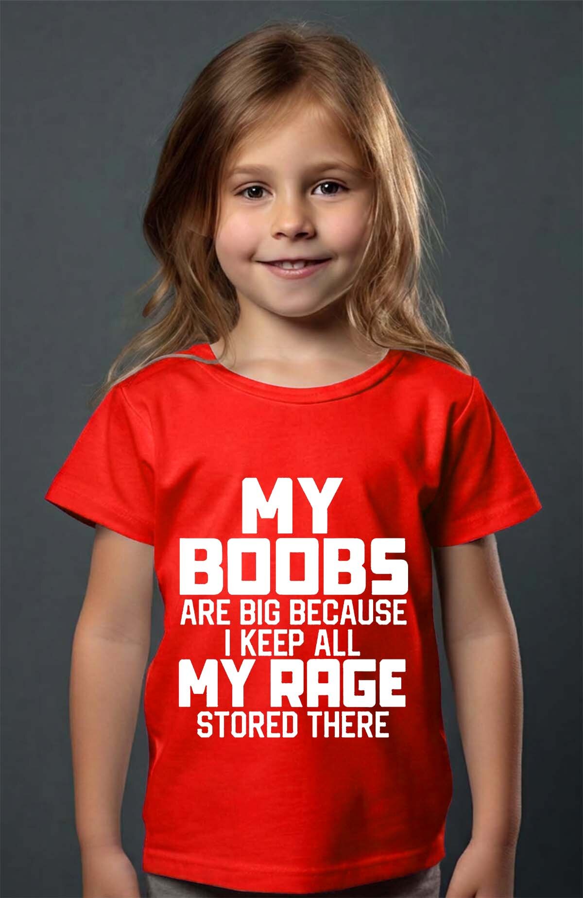 Grossiste I.A.L.D FRANCE - Boobs Rage - T-shirt Fille