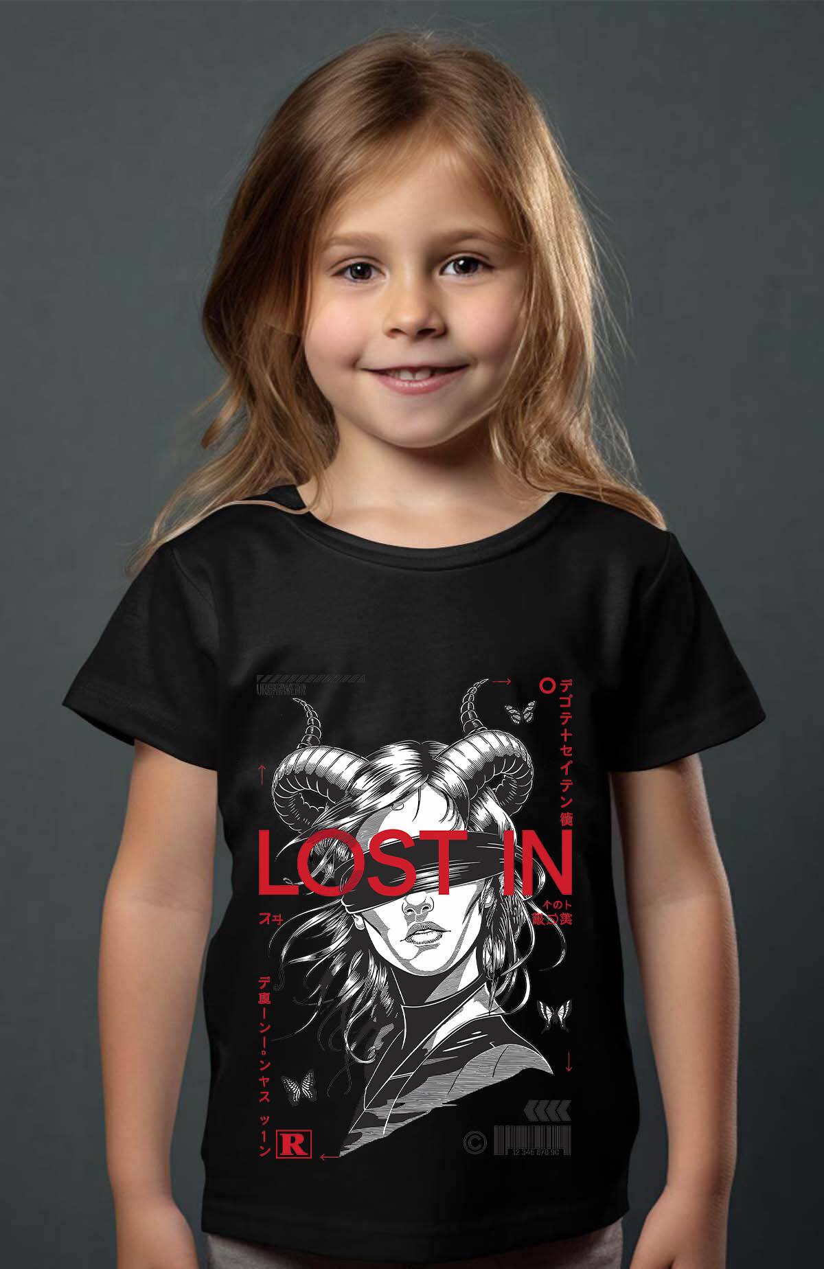 Großhändler I.A.L.D FRANCE - Verloren in - Mädchen t -Shirt