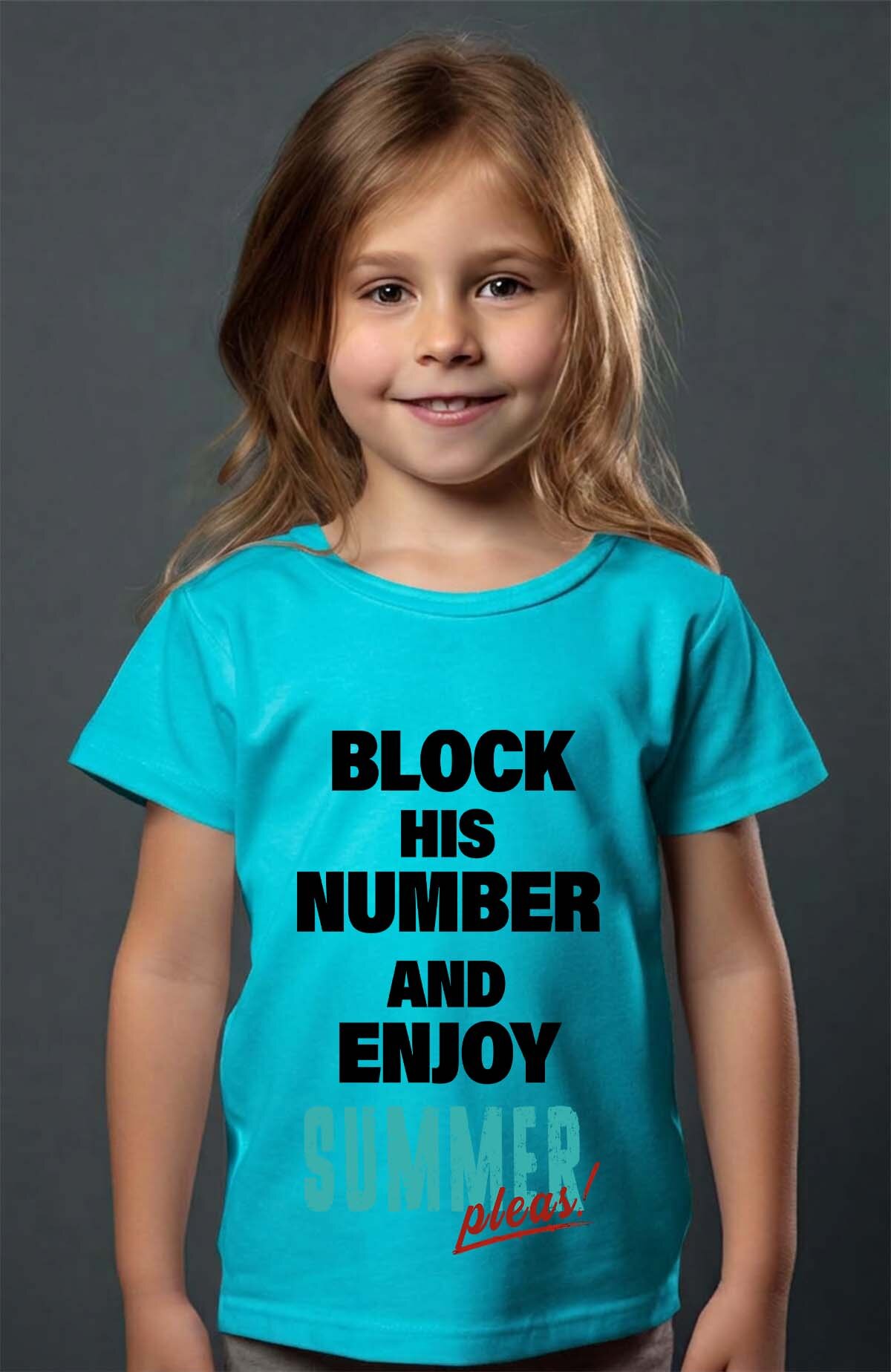 Grossiste I.A.L.D FRANCE - Block enjoy summer - T-shirt Fille