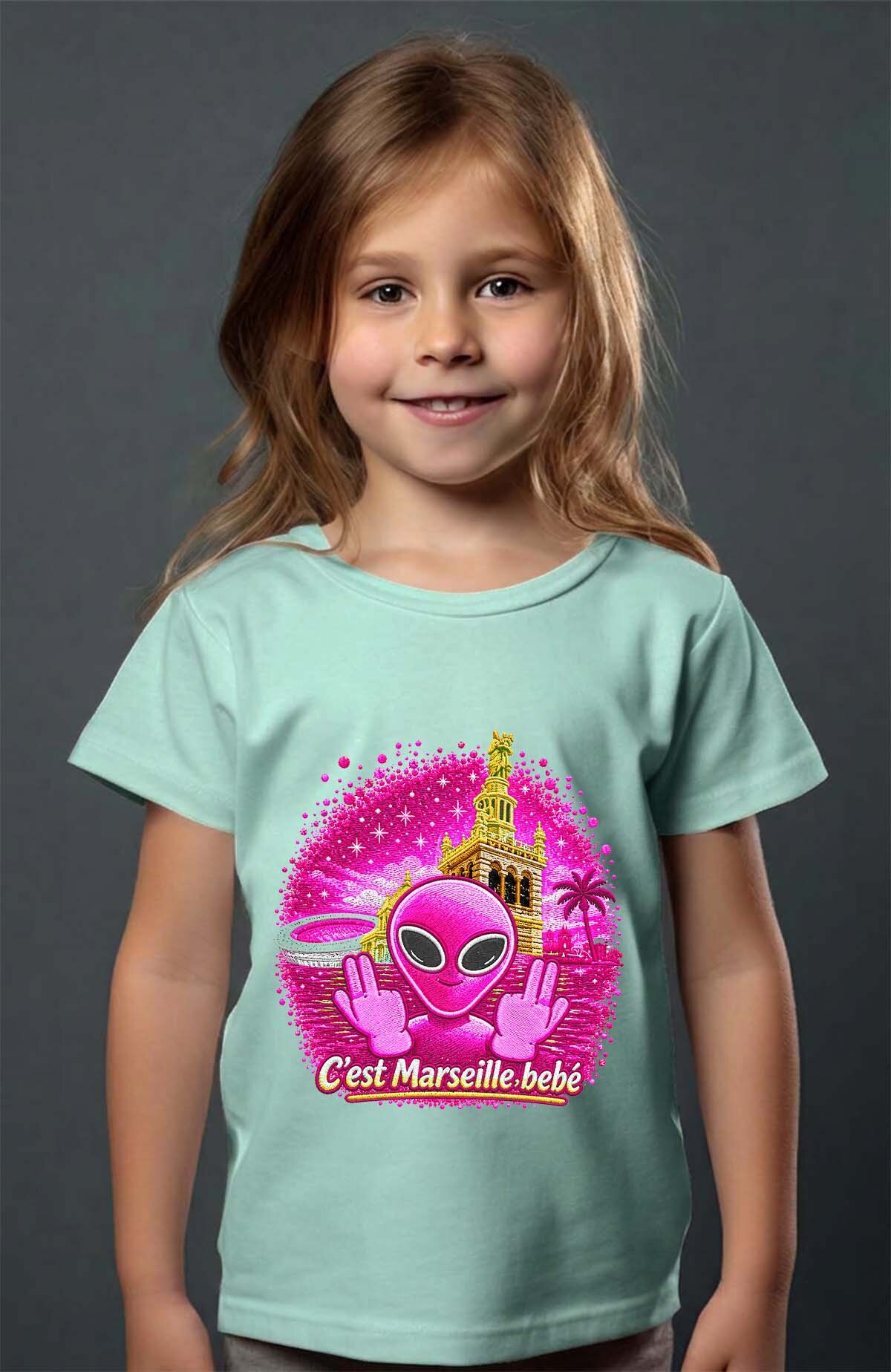 Grossiste I.A.L.D FRANCE - Ovni Mars Pink - T-shirt Fille