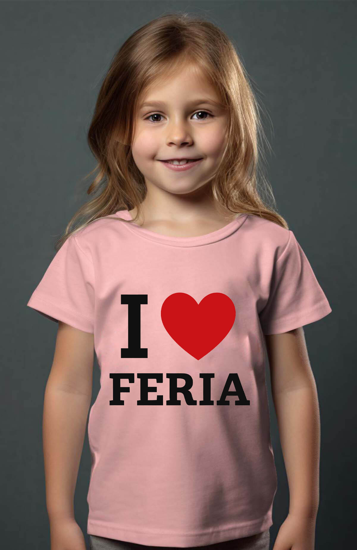 Großhändler I.A.L.D FRANCE - Ich liebe Feria - Mädchen t -Shirt
