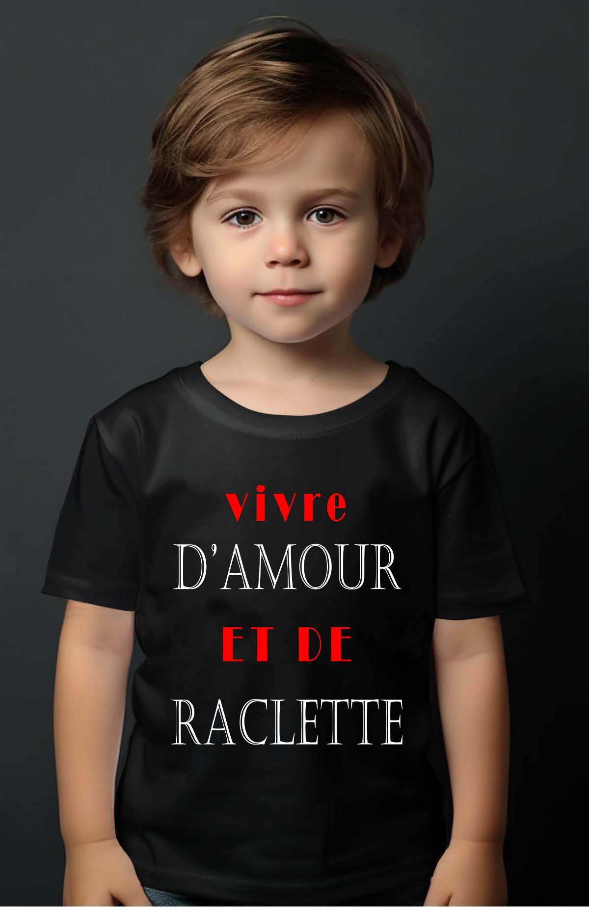 Großhändler I.A.L.D FRANCE - Raclette Liebe - Junge t -Shirt