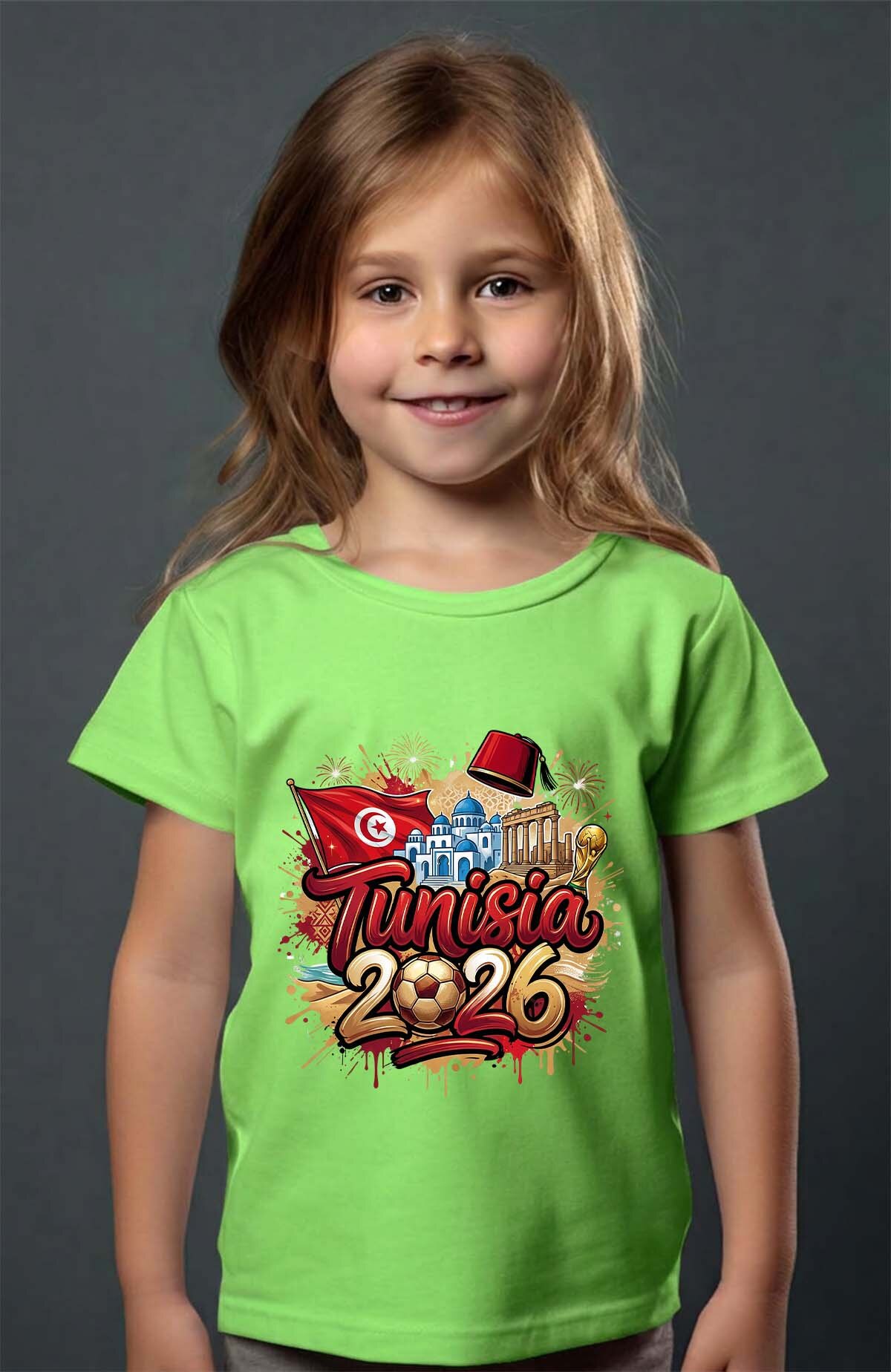 Grossiste I.A.L.D FRANCE - Cdm26 Tunisia - T-shirt Fille