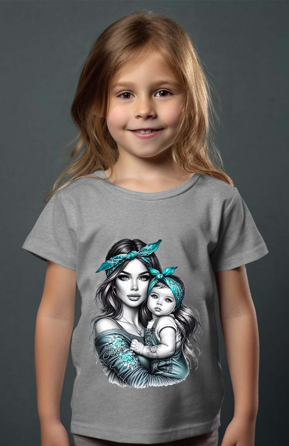 Mayorista I.A.L.D FRANCE - Bandana mamá hija - Camiseta niña