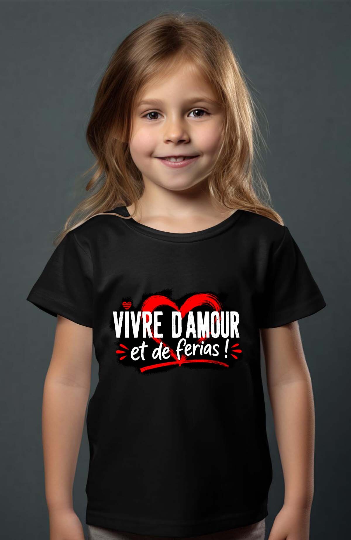 Grossiste I.A.L.D FRANCE - Vive amour ferias - T-shirt Fille