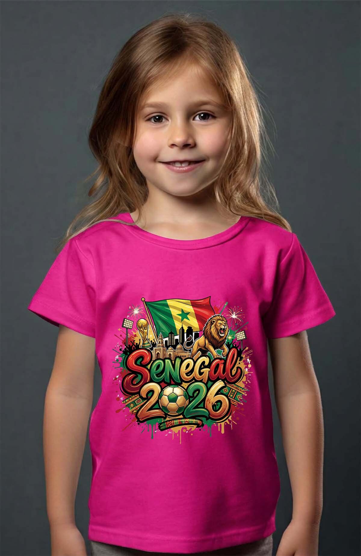 Grossiste I.A.L.D FRANCE - Cdm26 Senegal - T-shirt Fille