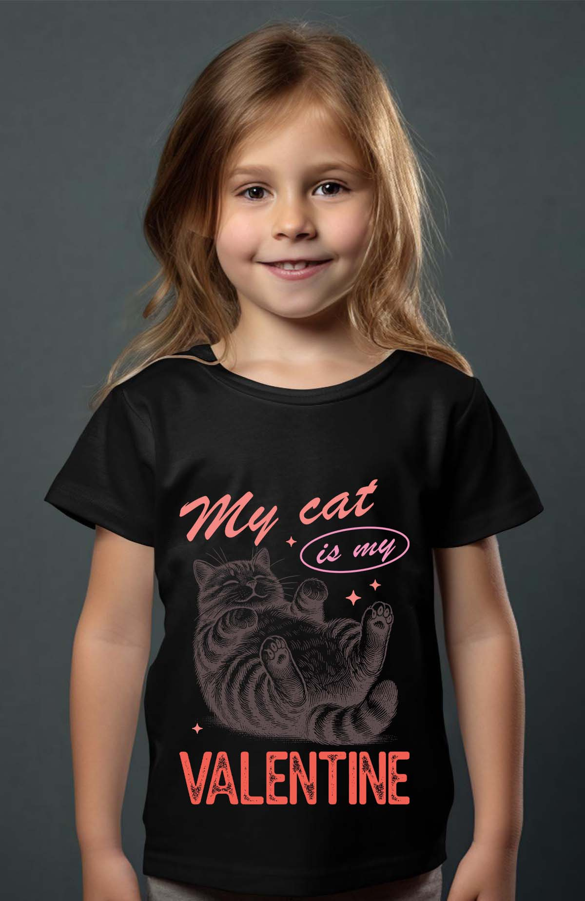 Grossiste I.A.L.D FRANCE - ValentineCat - T-shirt Fille