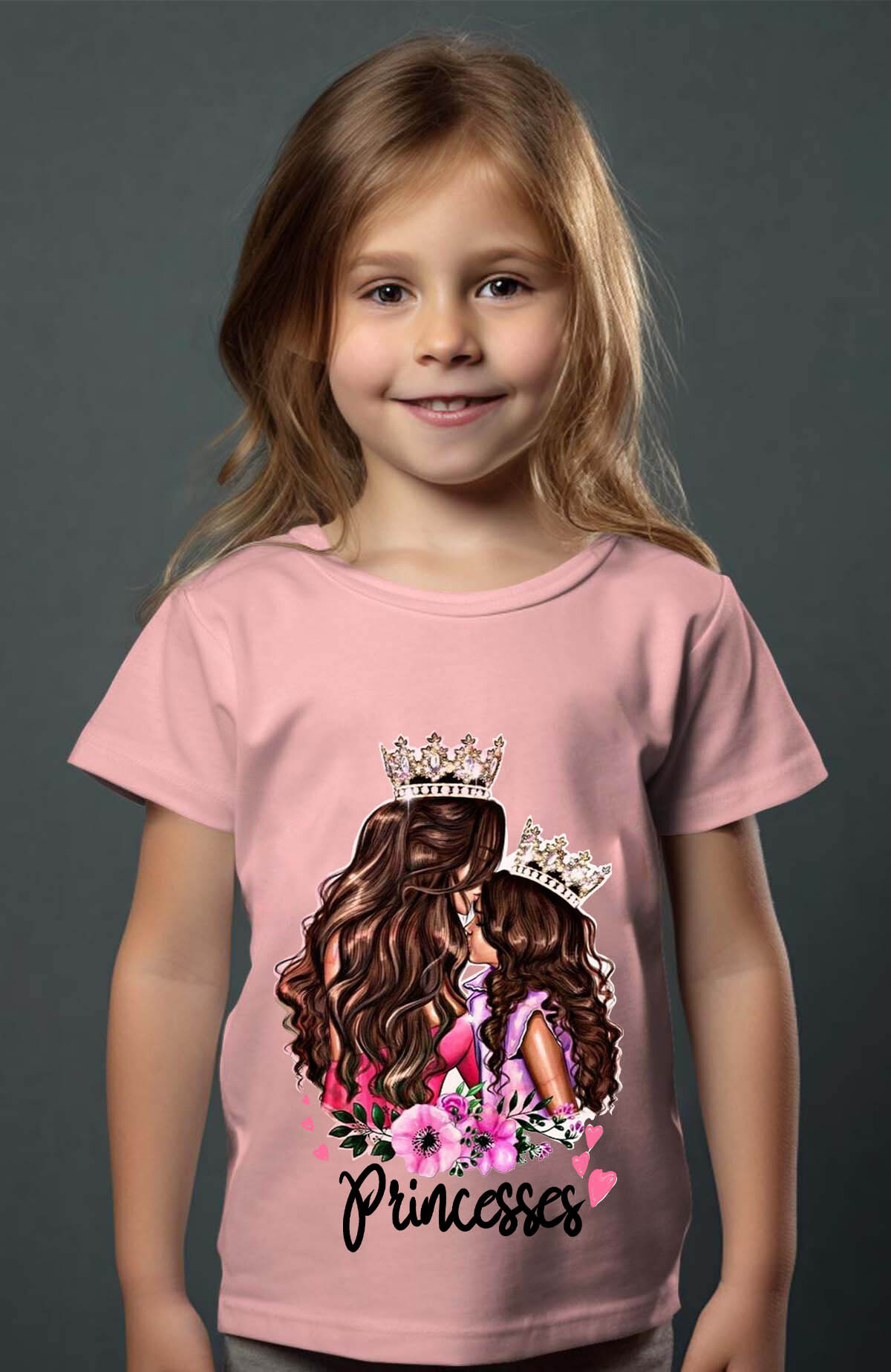 Großhändler I.A.L.D FRANCE - Prinzessin -Duo - Mädchen T -Shirt