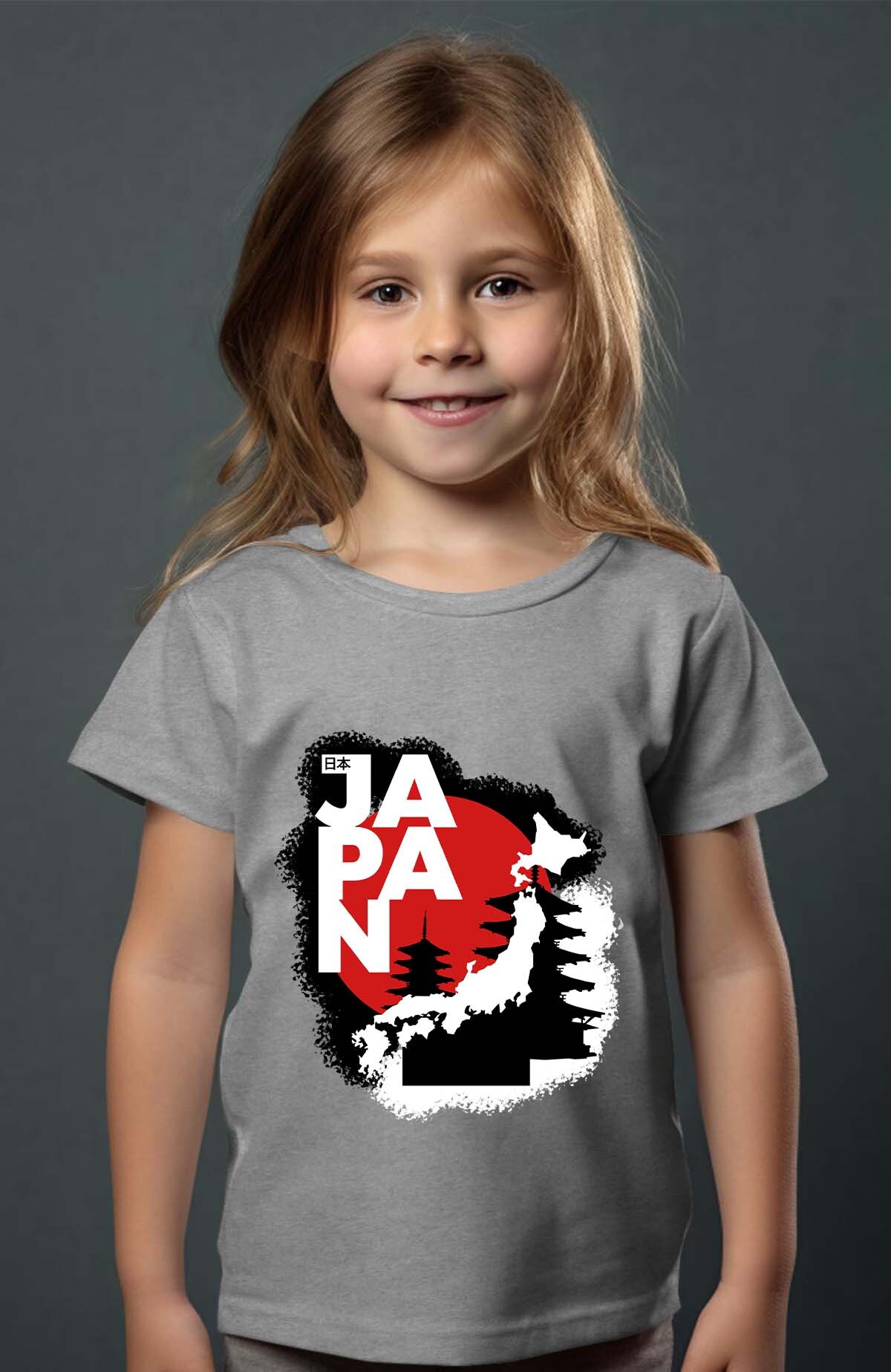 Wholesaler I.A.L.D FRANCE - Red and White Modern Illustrative Japan T-Shirt - Tee Girl