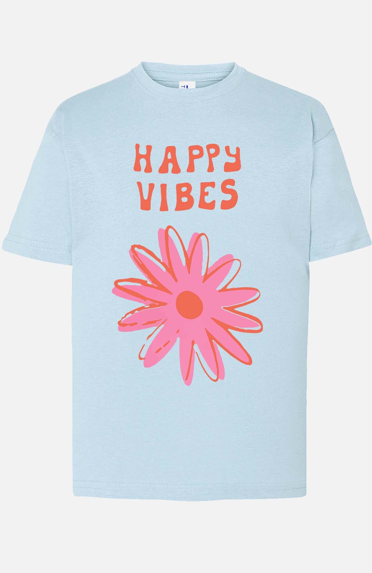Großhändler I.A.L.D FRANCE - Happy Vibes Blume - Mädchen T-Shirt