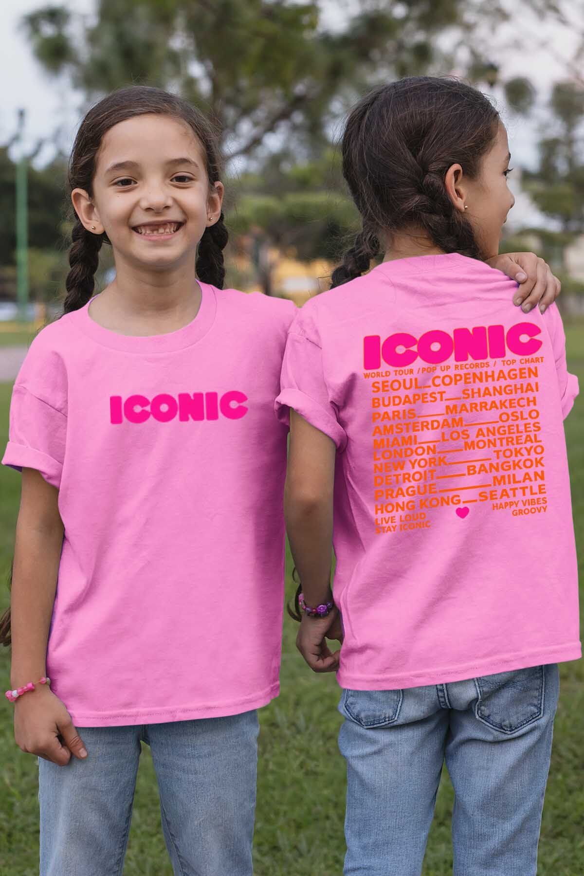 Grossiste I.A.L.D FRANCE - Iconic Fluo Orange - T-shirt Fille