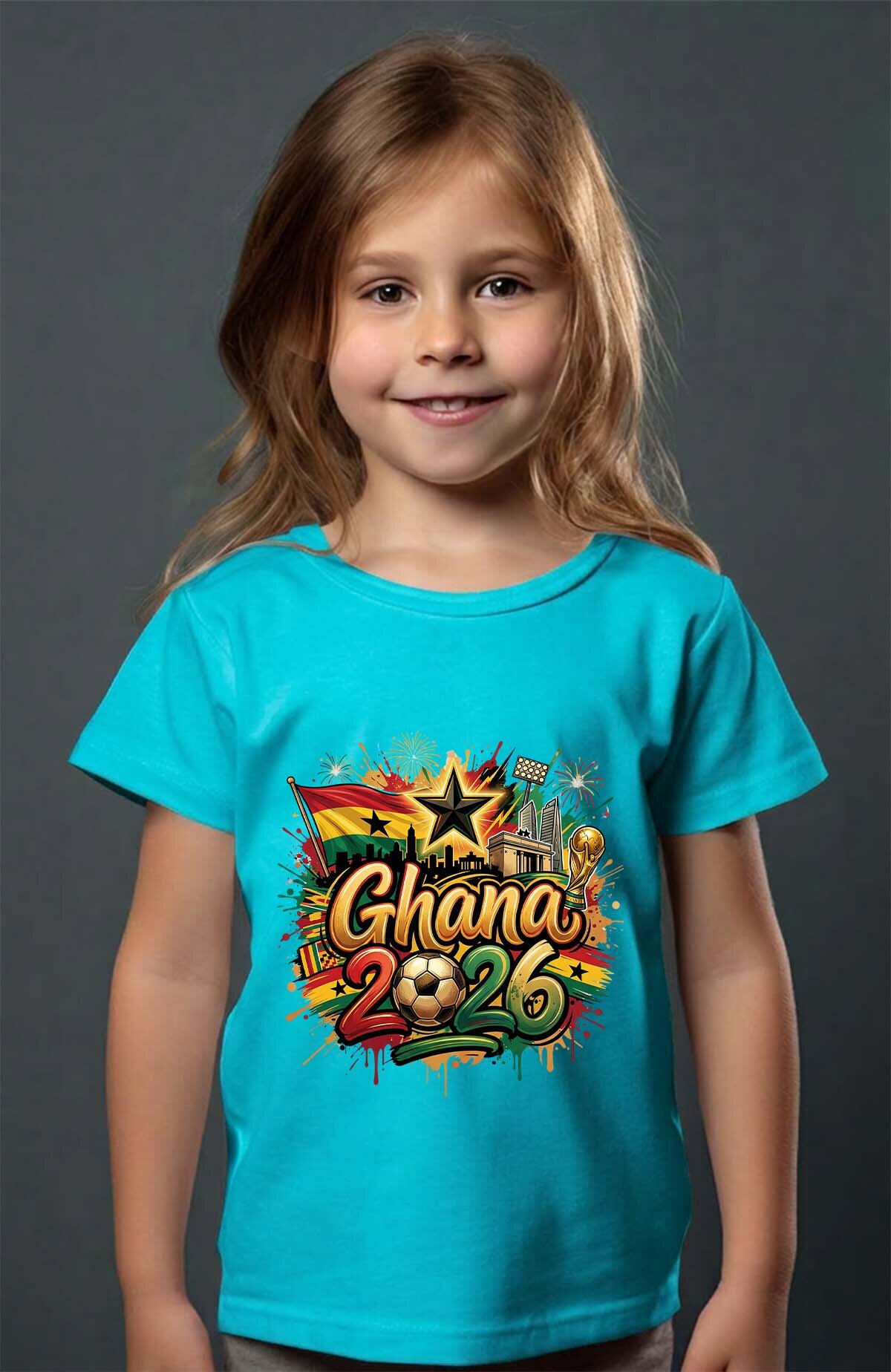 Grossiste I.A.L.D FRANCE - Cdm26 Ghana - T-shirt Fille