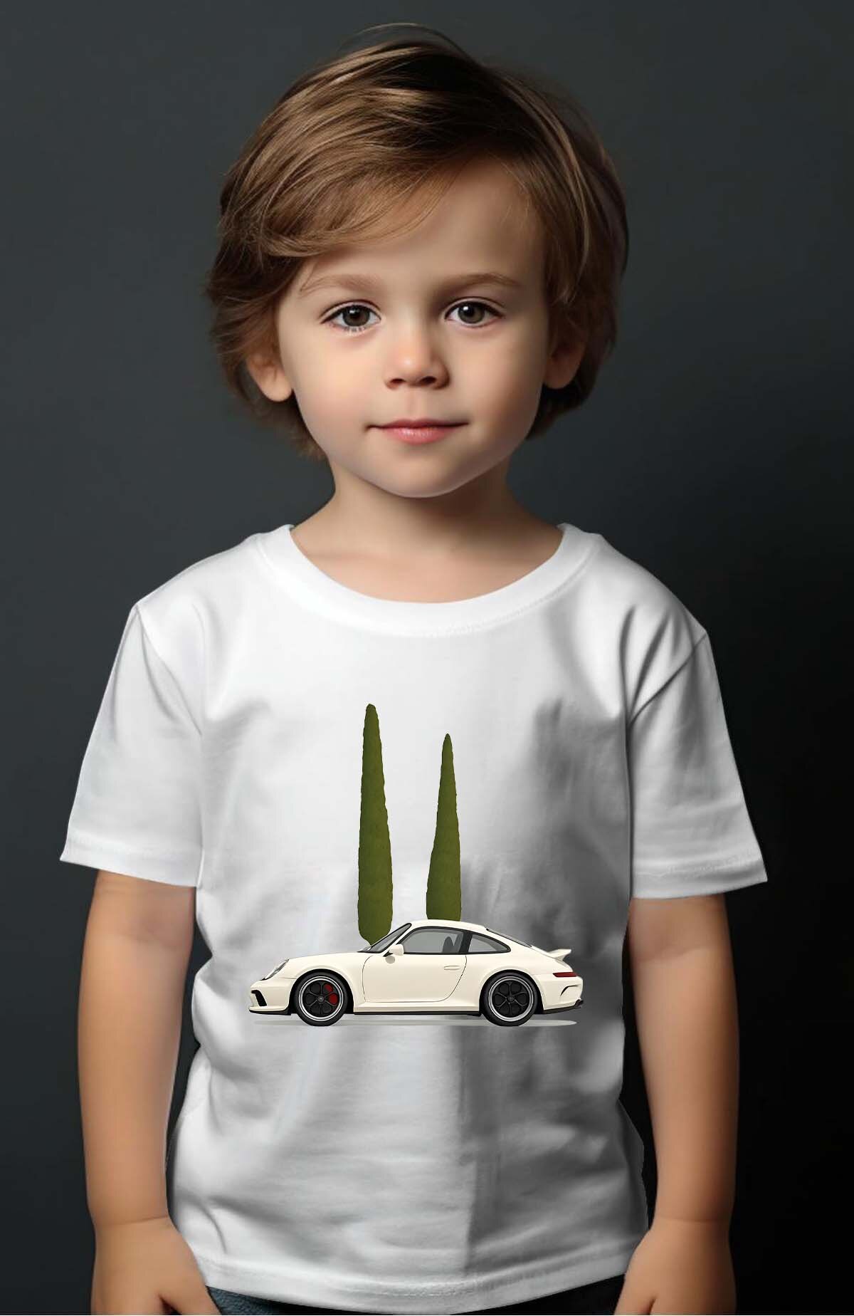 Grossista I.A.L.D FRANCE - Auto bianca di lusso - Maglietta Ragazzo