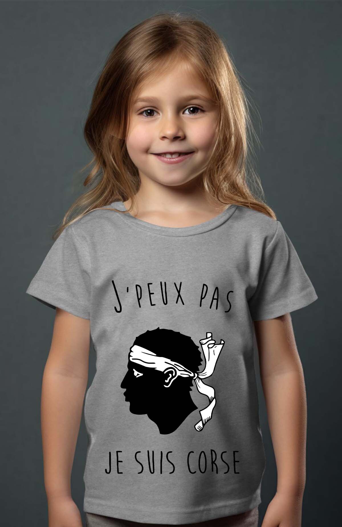 Großhändler I.A.L.D FRANCE - Kann nicht korsischer Kopf - Mädchen T-Shirt