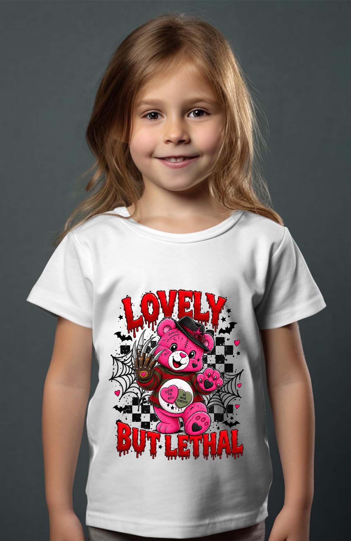 Mayorista I.A.L.D FRANCE - Camiseta de niña - oso de peluche Halloween