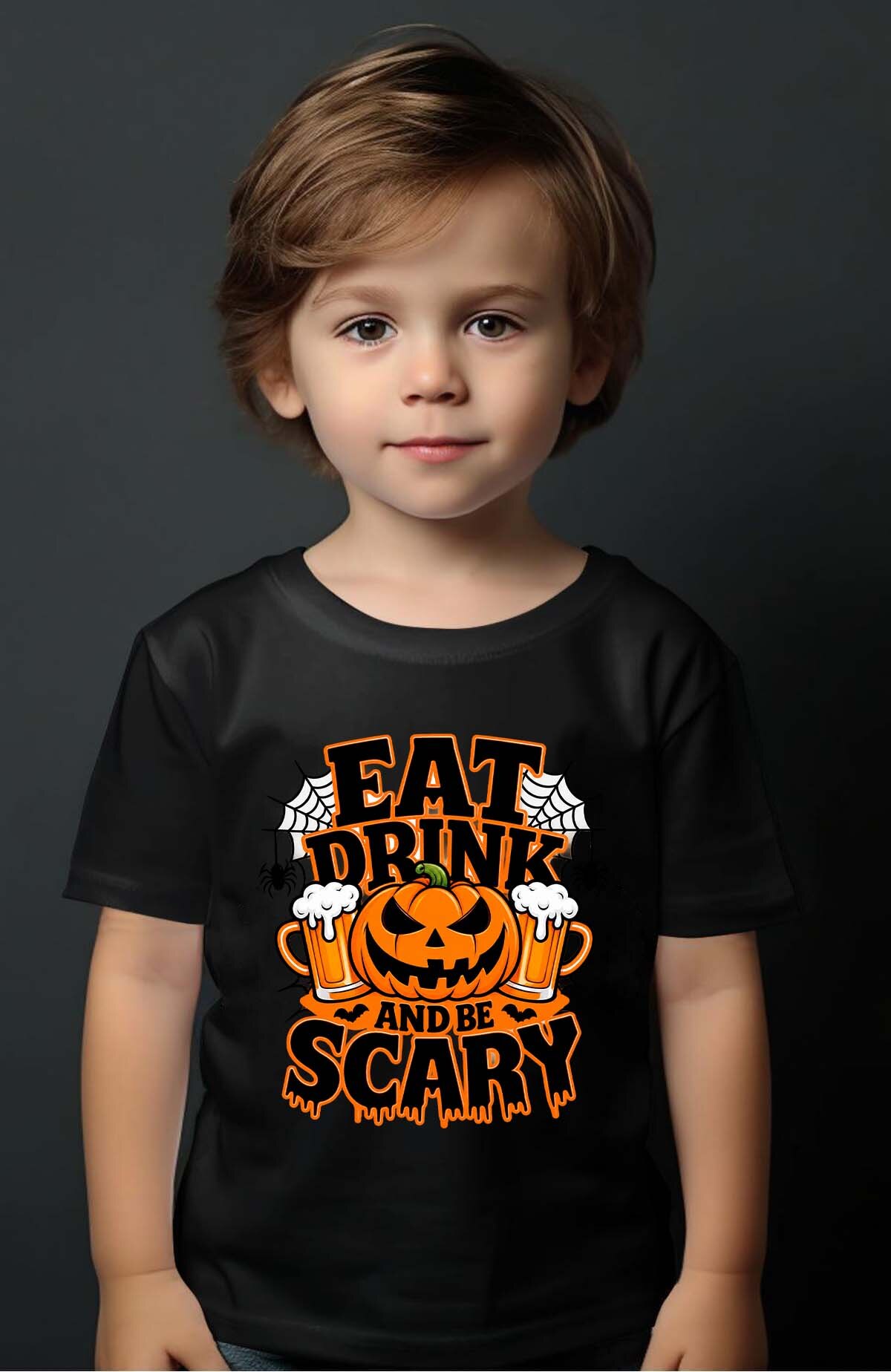 Grossiste I.A.L.D FRANCE - Eat drink halloween - T-shirt Garçon