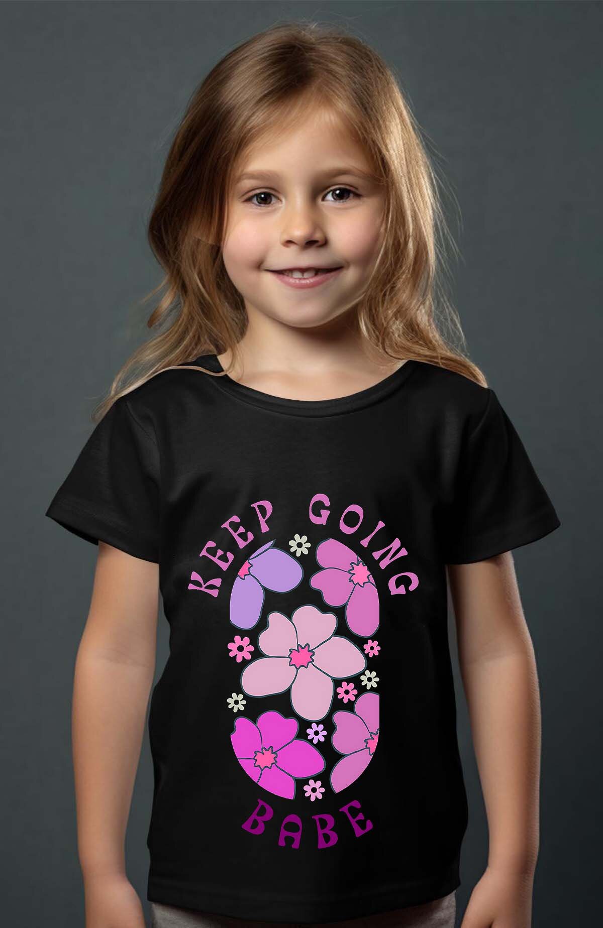 Großhändler I.A.L.D FRANCE - Blumen-Hustle - T-Shirt Mädchen