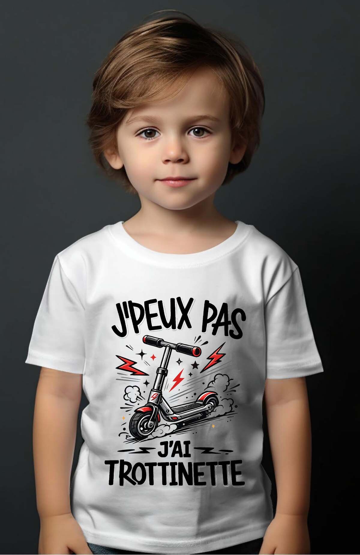 Grossiste I.A.L.D FRANCE - Peux pas... trotinette Styl - T-shirt Garçon