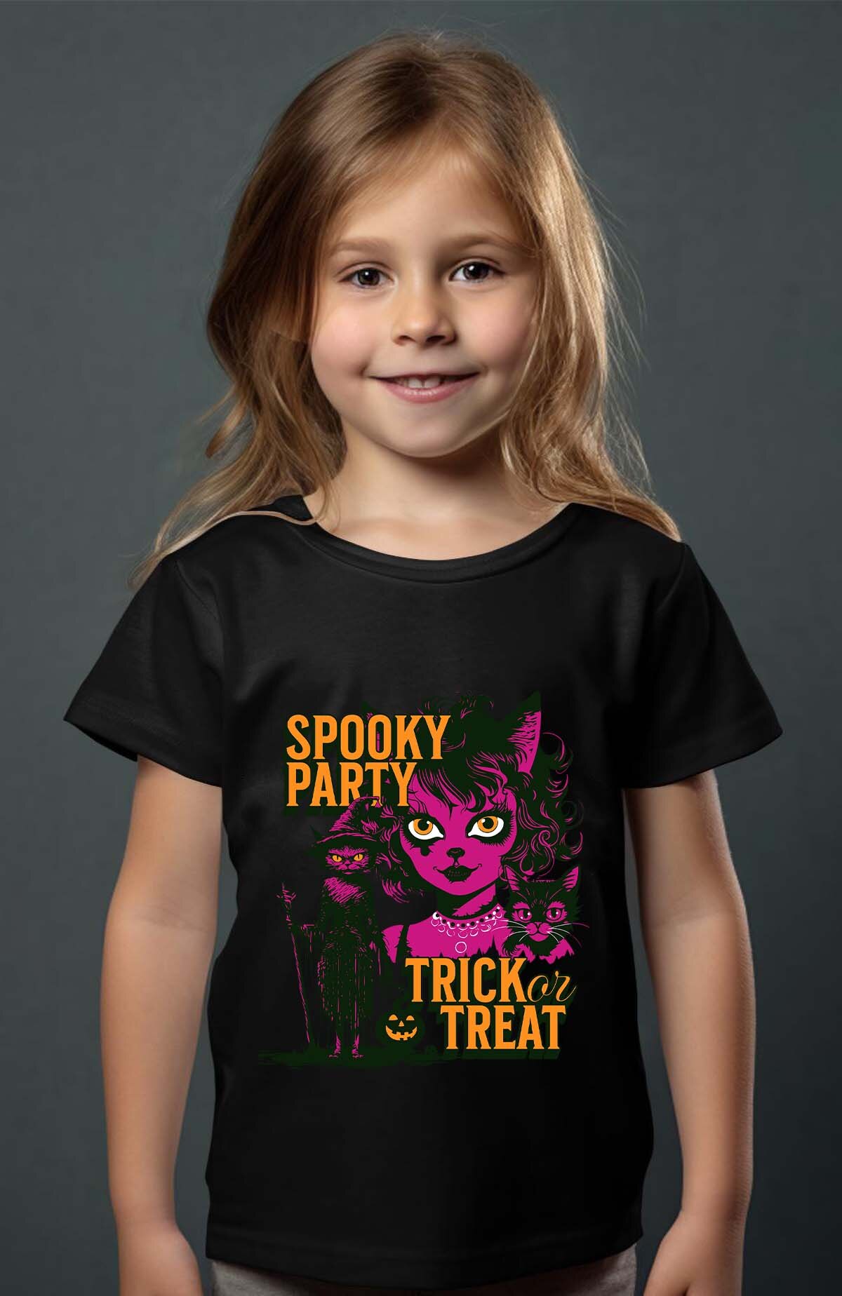 Grossiste I.A.L.D FRANCE - Spooky Party Trick or Threat - T-shirt Fille